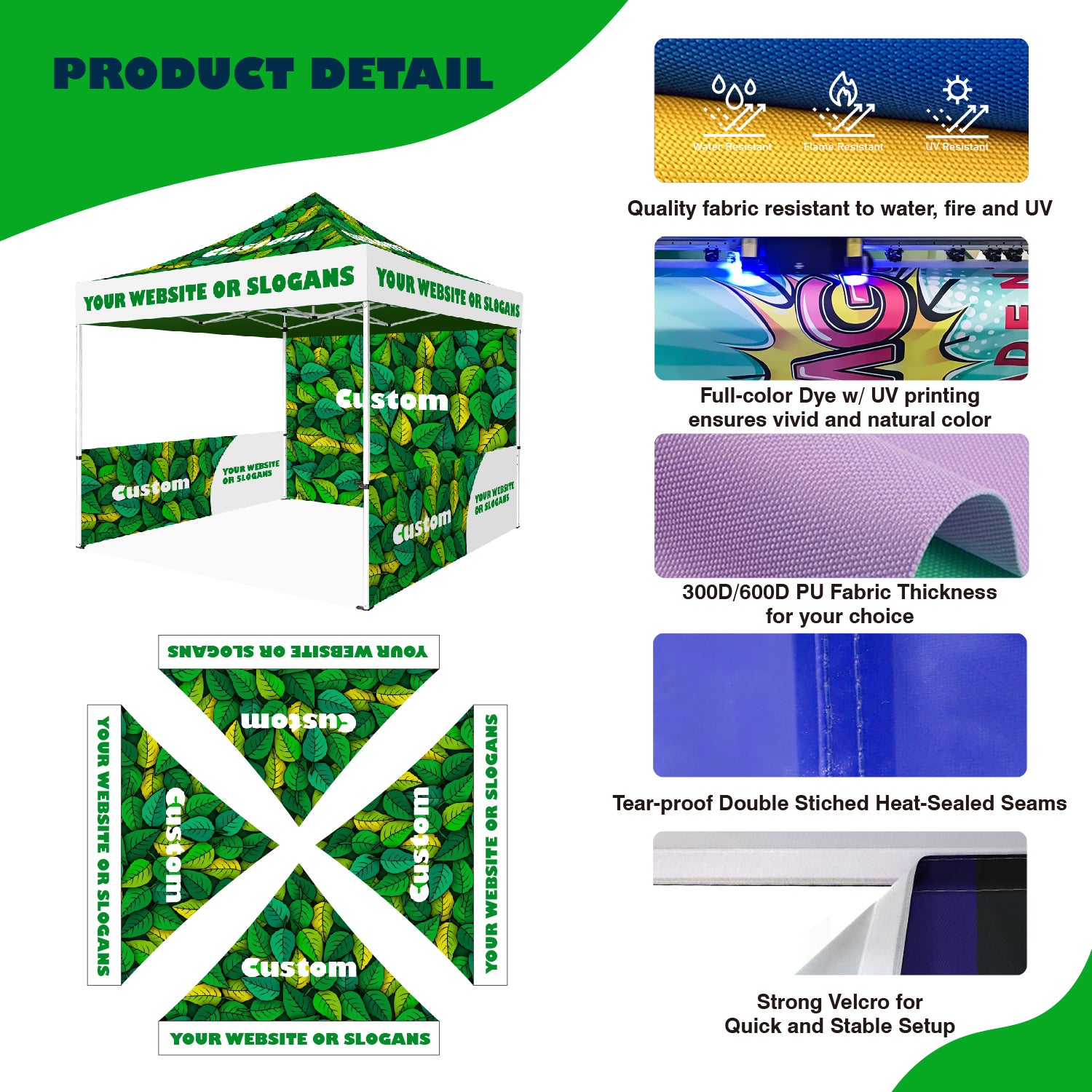 Custom Canopy with Your Logo Graphics