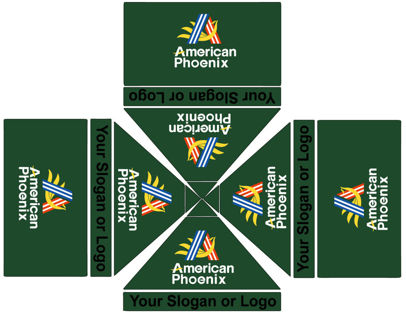 Load image into Gallery viewer, 10 x 10 Custom Canopy with Backdrop & 2 Sidewalls
