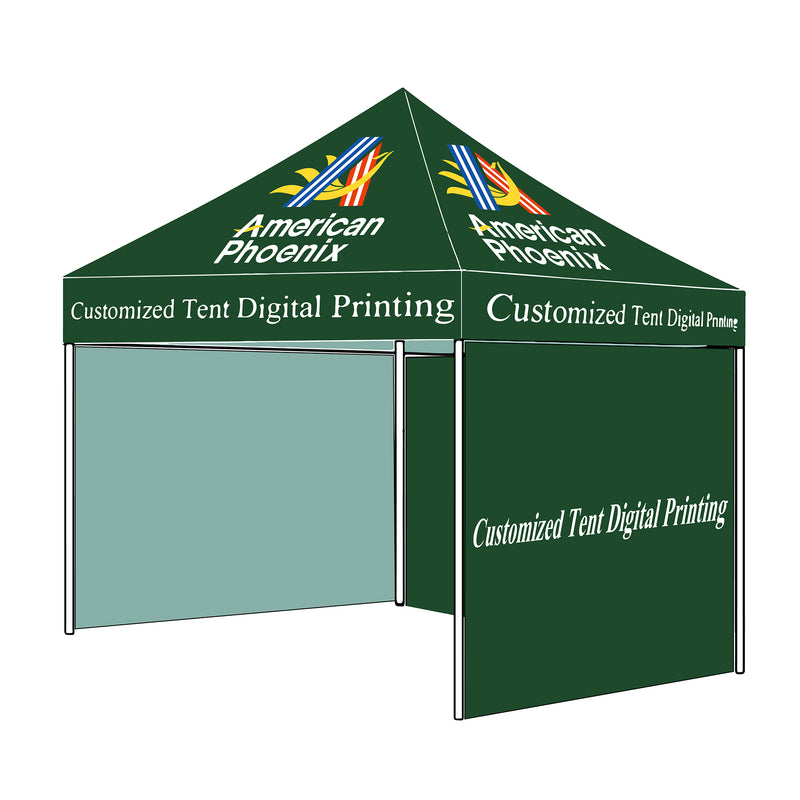 Load image into Gallery viewer, 10 x 10 Custom Canopy with Backdrop & 2 Sidewalls