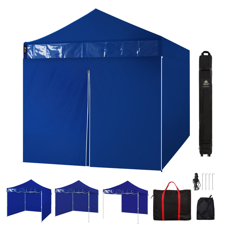 Load image into Gallery viewer, 10x10 Commercial Canopy Tent with Walls (Blue)