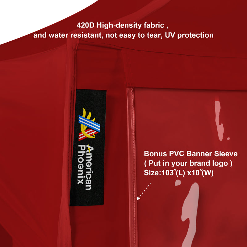 Load image into Gallery viewer, 10x10 Commercial Canopy Tent with Walls (Red)