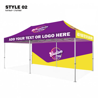 American Phoenix 10 x 20 Custom Canopy with Your Logo Graphics