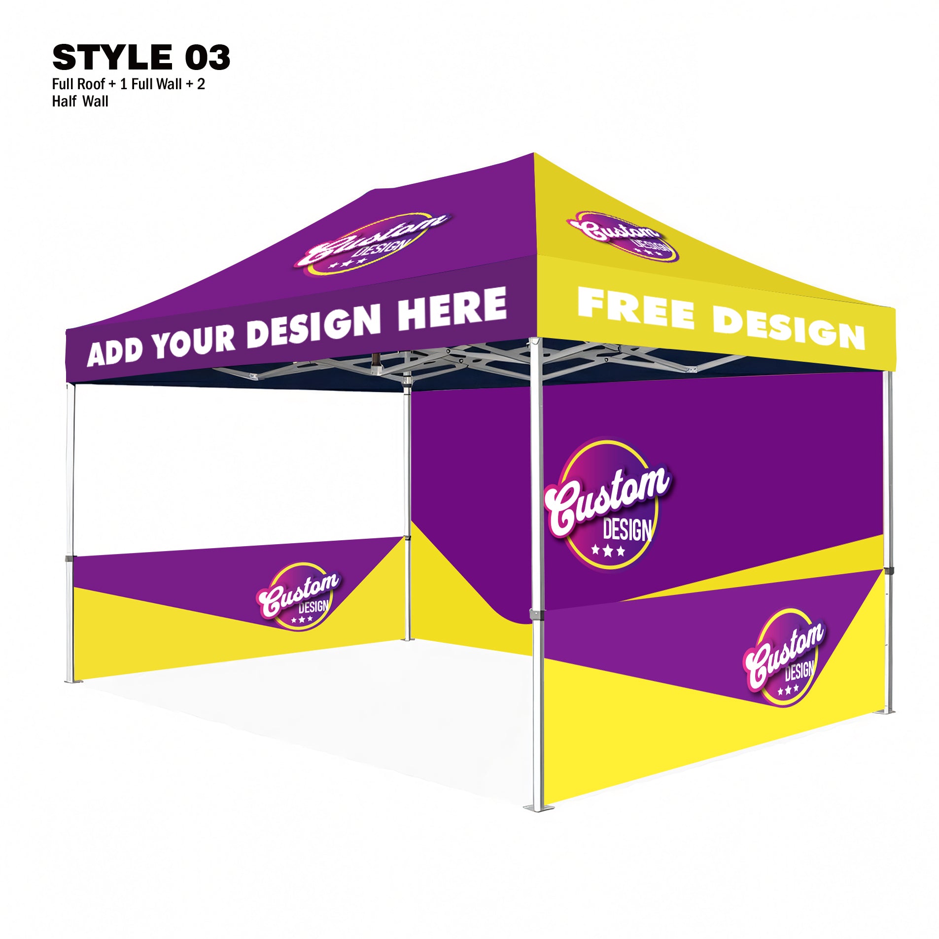 American Phoenix 10 x 15 Custom Canopy with Your Logo Graphics