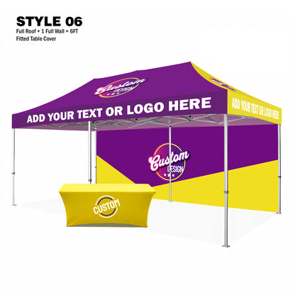 American Phoenix 10 x 20 Custom Canopy with Your Logo Graphics