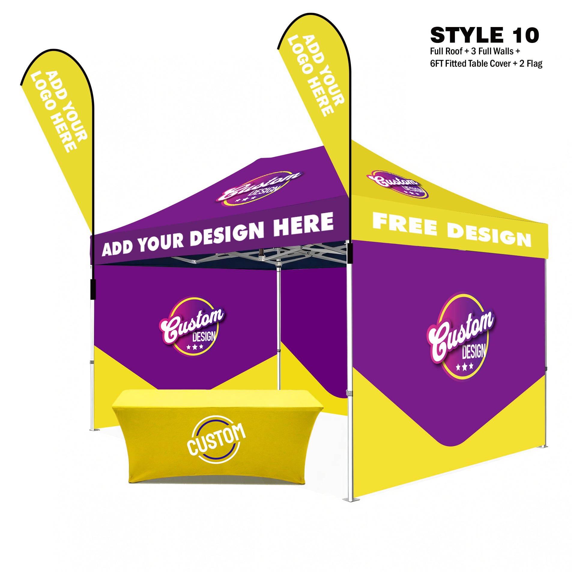 American Phoenix 10 x 15 Custom Canopy with Your Logo Graphics