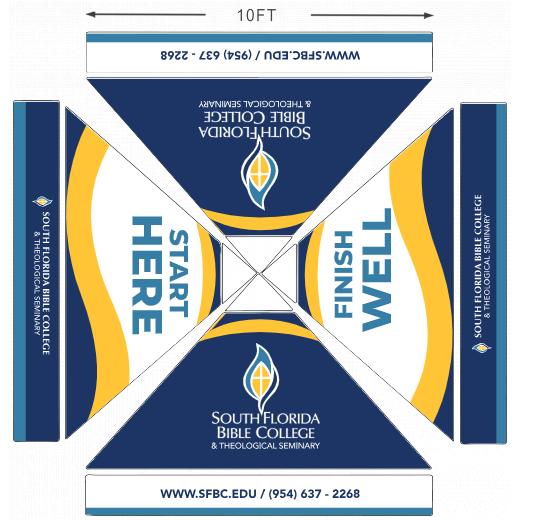 American Phoenix 10 x 10 Custom Canopy with Your Logo Graphics