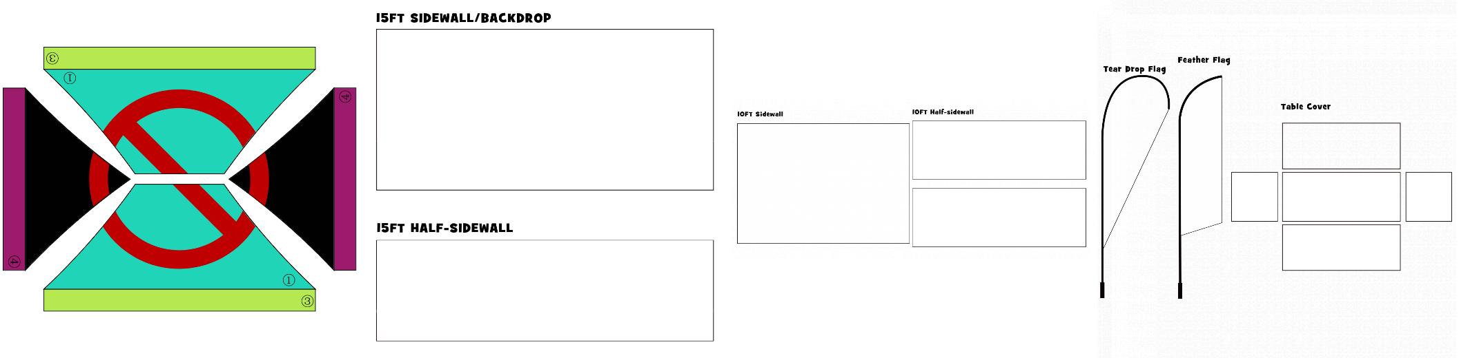 American Phoenix 10 x 15 Custom Canopy with Your Logo Graphics