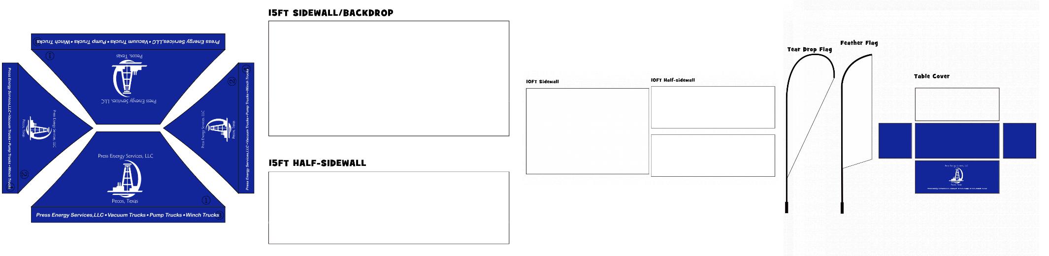 American Phoenix 10 x 15 Custom Canopy with Your Logo Graphics