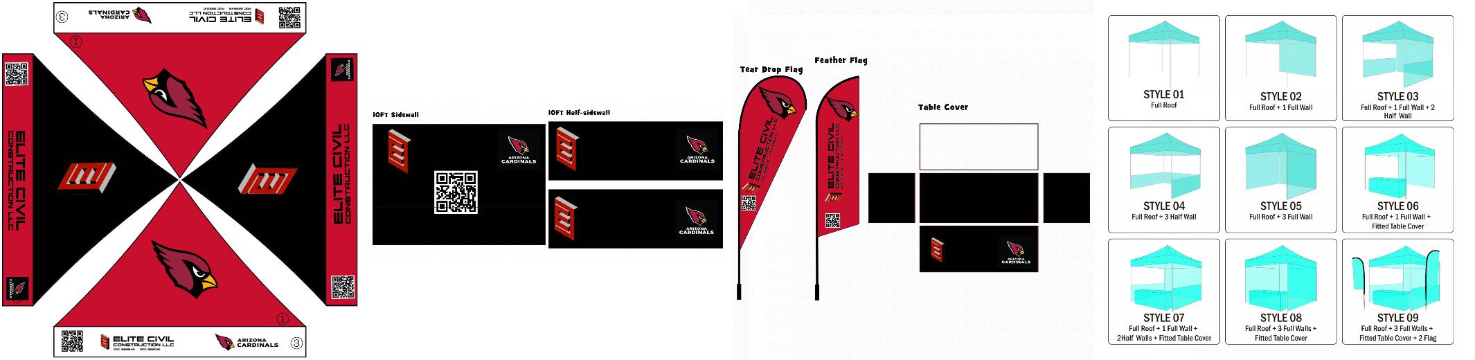 American Phoenix 10 x 10 Custom Canopy with Your Logo Graphics