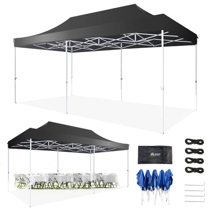 AMERICAN PHOENIX Pop Up Canopy Tent 10x20 Instant Shade Shelter Gazebo Outdoor Canopies Commercial Event Tents with Carry Bag