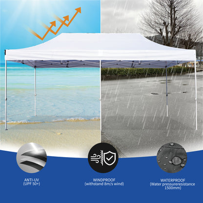 AMERICAN PHOENIX Pop Up Canopy Tent 5x5 Instant Shade Shelter Gazebo Outdoor Canopies Commercial Event Tents with Carry Bag