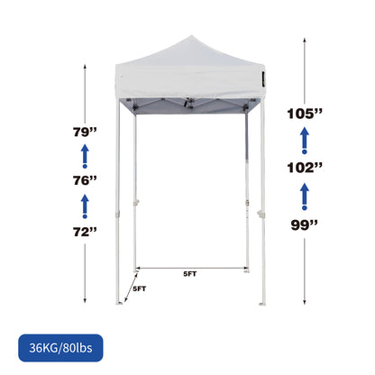 AMERICAN PHOENIX Pop Up Canopy Tent 5x5 Instant Shade Shelter Gazebo Outdoor Canopies Commercial Event Tents with Carry Bag
