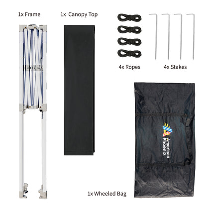 AMERICAN PHOENIX Pop Up Canopy Tent 5x5 Instant Shade Shelter Gazebo Outdoor Canopies Commercial Event Tents with Carry Bag