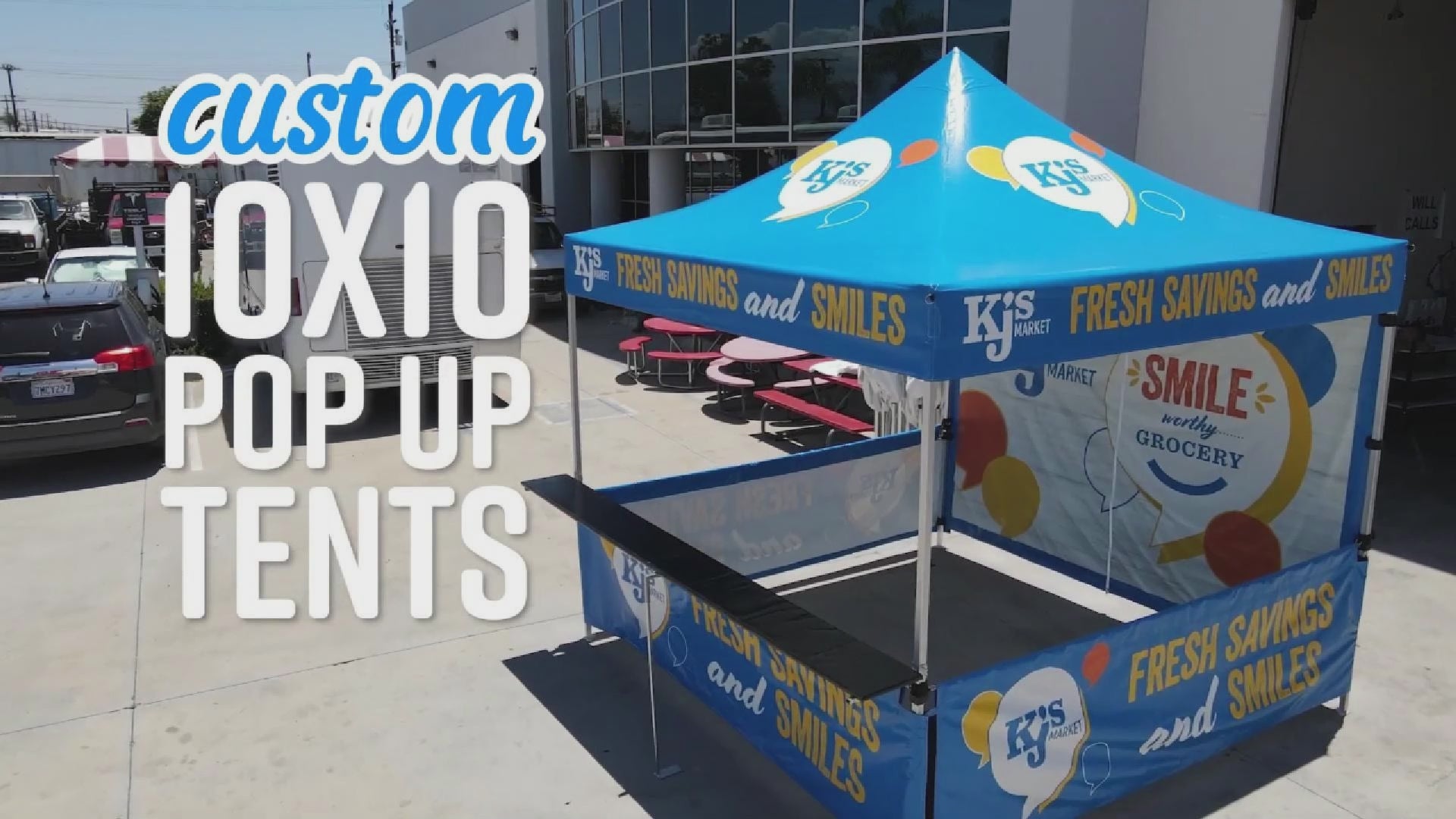 Custom Canopy Tent with Logo, 10x10 Feet Canopy Printing