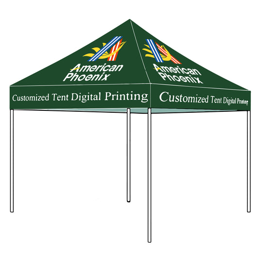10 x 10 Custom Canopy with Your Logo Graphics