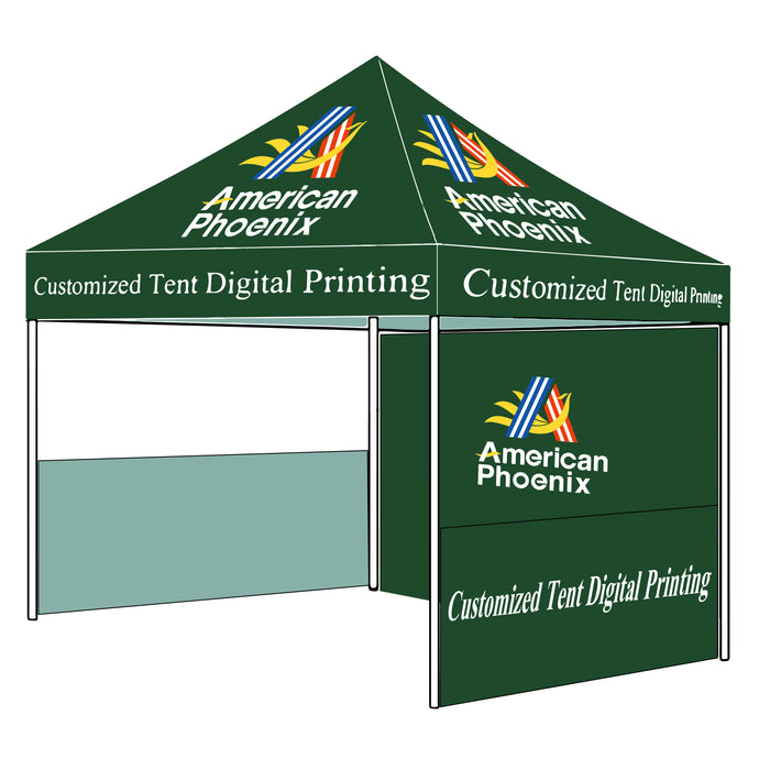 10 x 10 Custom Canopy with Backdrop & 2 Banners
