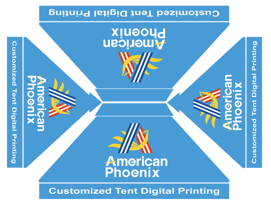American Phoenix 10 x 15 Custom Canopy with Your Logo Graphics