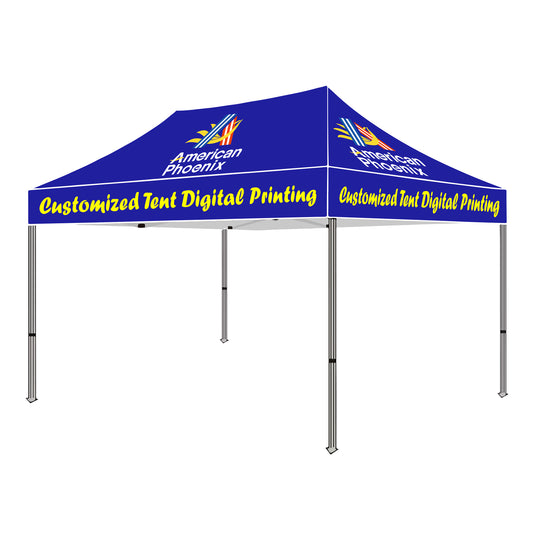 10 x 15 Custom Canopy with Your Logo Graphics