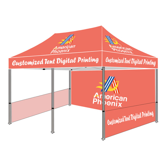 10 x 20 Custom Canopy with Backdrop & 2 Banners