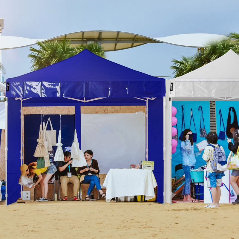 Load image into Gallery viewer, 10x10 Commercial Canopy Tent with Walls (Blue)
