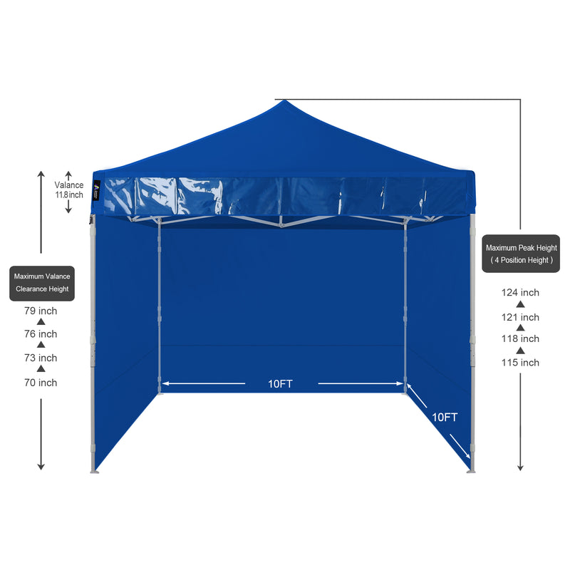 Load image into Gallery viewer, American Phoenix 10x10 Commercial Canopy Tent with Walls (Blue)
