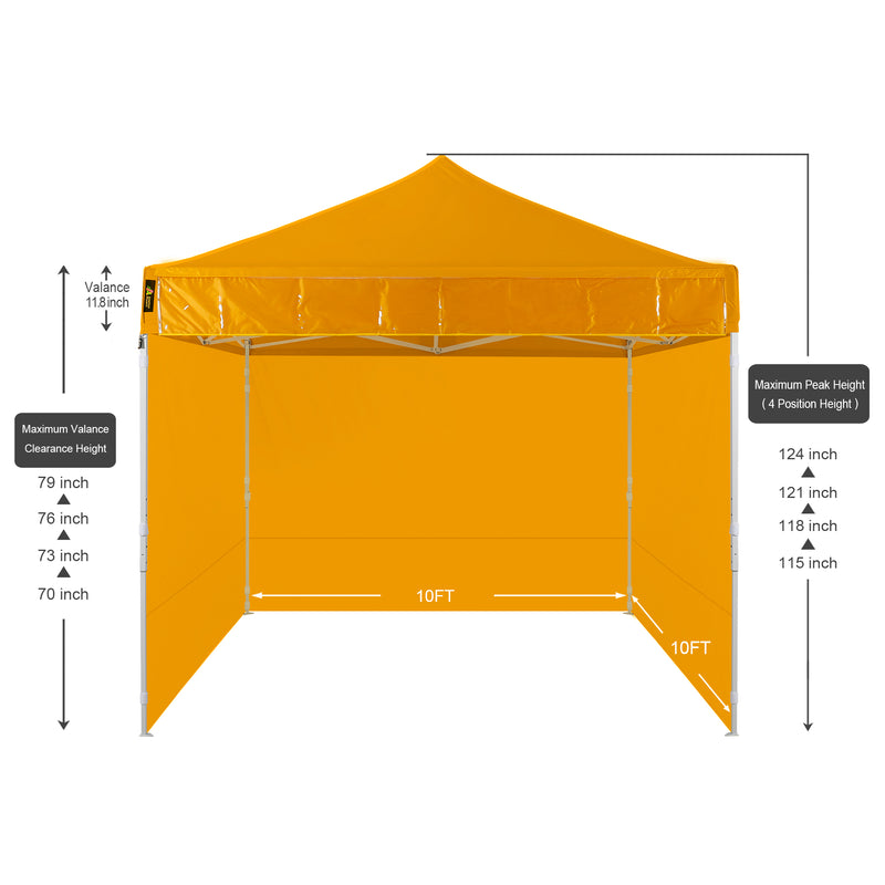 Load image into Gallery viewer, American Phoenix 10x10 Commercial Canopy Tent with Walls (Yellow)

