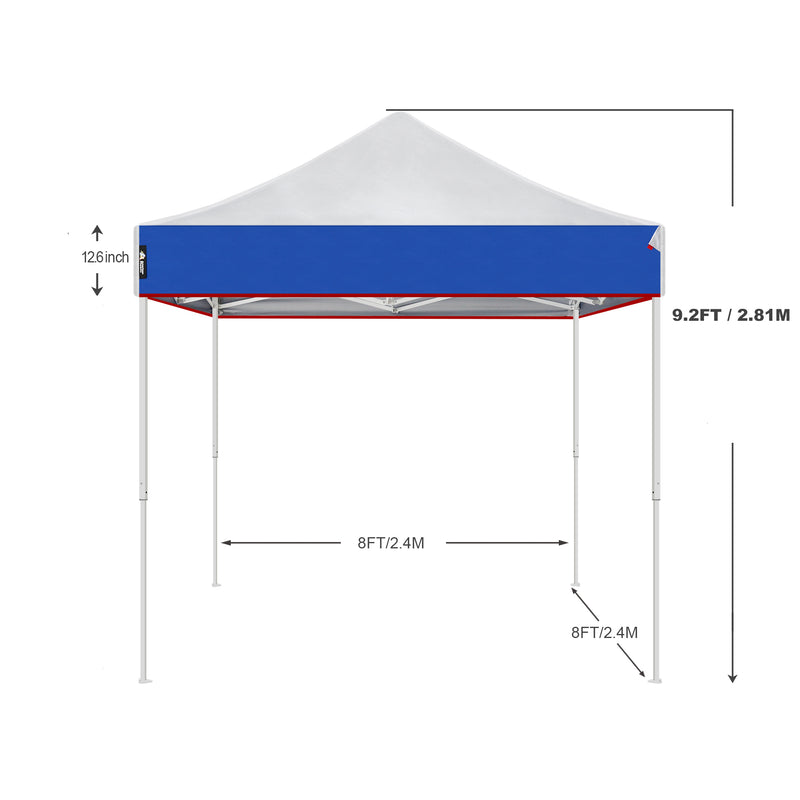 Load image into Gallery viewer, 8x8 Blue Sports Portable Canopy Tent

