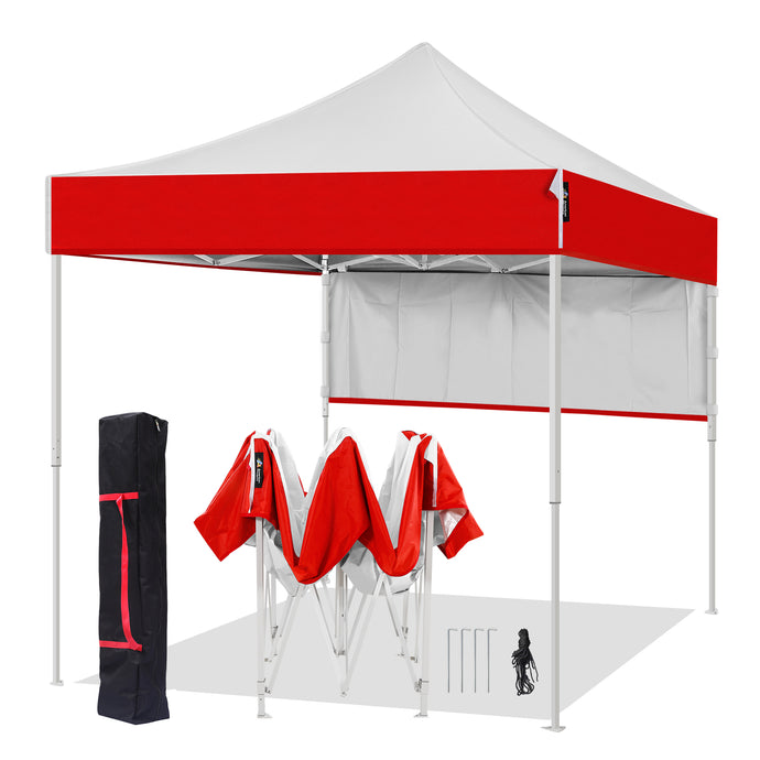 8x8 Red Pop Up Sports Tents with Canopy Bag